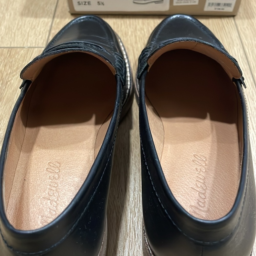 Madewell Elinor Loafer Slip On Shoe Black Size 5.5 - Picture 6 of 9